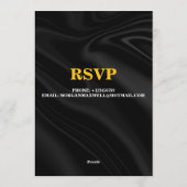 Stylish Birthday Party Card - CUSTOMIZABLE CARD Einladung (Rückseite)