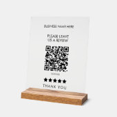 Stylish Bitte Verlass uns einen QR-Code zur Überpr Acrylschild (Winkel)