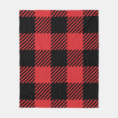 Stylish Black and Red Pattern Cozy Throw Blanket Fleecedecke (Vorderseite)