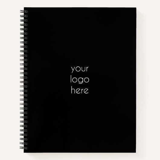 Stylish Black Modern Professional Business Logo Notizblock (Vorderseite)