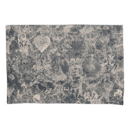 Stylish Black Paris Toile Design Kissenbezug