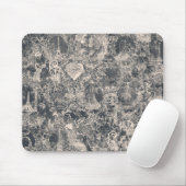 Stylish Black Paris Toile Design Mousepad (Mit Mouse)