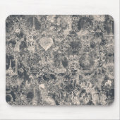 Stylish Black Paris Toile Design Mousepad (Vorne)