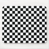 Stylish Black White Square Pattern Mousepad (Vorne)