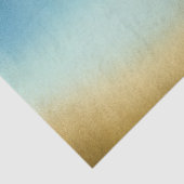 Stylish Blue and Gold Ombre Seidenpapier (Ausschnitt)