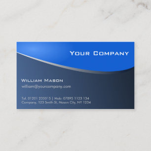 Stylish Blue, Company Business Card Visitenkarte