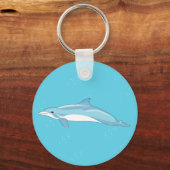 Stylish Blue Delphin Schlüsselanhänger (Vorderseite)