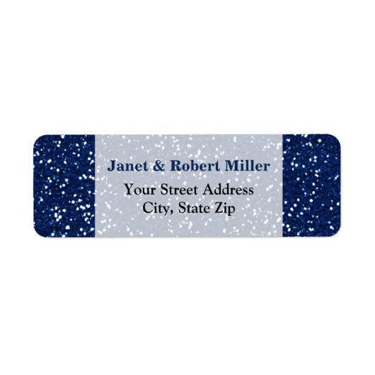 Stylish Blue Glitzer (Vorne)