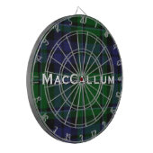 Stylish Blue & Green MacCallum Tartan Kariert Dartscheibe (Vorderseite Links)