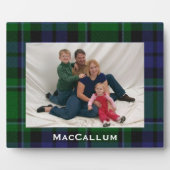 Stylish Blue & Green MacCallum Tartan Kariert Fotoplatte (Vorderseite)