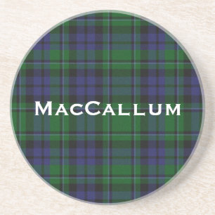 Stylish Blue & Green MacCallum Tartan Kariert Getränkeuntersetzer