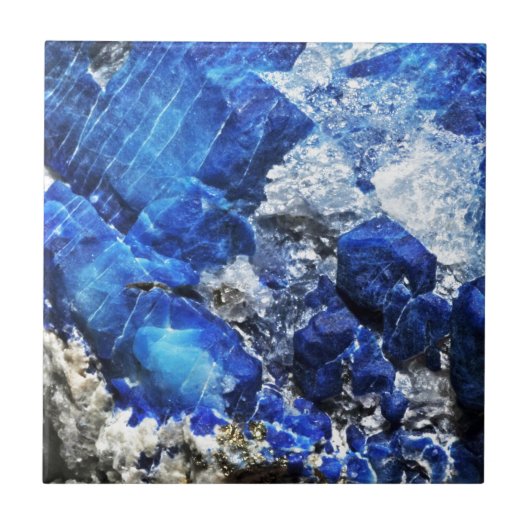 Stylish Blue Marble Stone Fliese (Vorderseite)