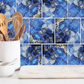 Stylish Blue Marble Stone Fliese