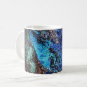 Stylish Blue Marble Stone Kaffeetasse (Vorderseite Links)