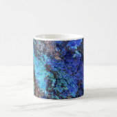 Stylish Blue Marble Stone Kaffeetasse (Mittel)