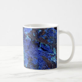 Stylish Blue Marble Stone Kaffeetasse