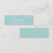 Stylish Blue Mini Visitenkarte (Vorne/Hinten)