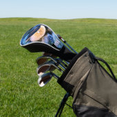 Stylish Blue Pearl Oyster Monogram Golf Headcover (In SItu)