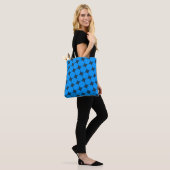 Stylish Blue Polka Dot Tasche (Am Model)