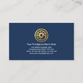 Stylish Blue Sport Car Auto Driver Detection Visitenkarte (Rückseite)