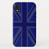 Stylish Blue Union Jack Case-Mate iPhone Hülle (Rückseite)