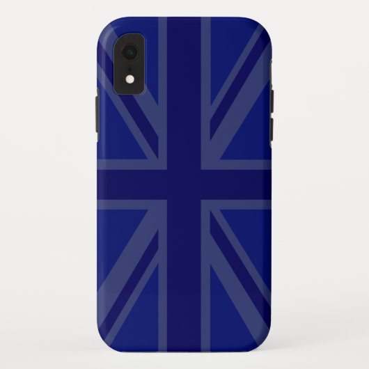 Stylish Blue Union Jack Case-Mate iPhone Hülle (Rückseite)
