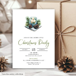 Stylish Bohemian Neutral Watercolor Holiday Party  Einladung