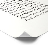 Stylish Bohemian Wedding with Soft Beige and Yello Poster (Ecke)