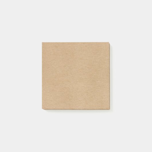 Stylish Boho Rustic Kraft Post-it Klebezettel (Vorderseite)
