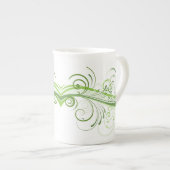 Stylish Bone China Mug with Bold Graphic Art Porzellantasse (Vorderseite Rechts)