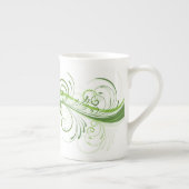 Stylish Bone China Mug with Bold Graphic Art Porzellantasse (Rechts)