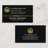 Stylish Box Patterns Business Owner Visitenkarte (Vorne/Hinten)