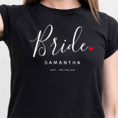 Stylish Bride Wedding T-Shirt