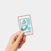 Stylish Bright Quotter Mark Motif Press Reporter Ausweis (Handheld)