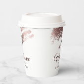 Stylish Bronze Business Event Party Pappbecher (Links)