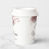 Stylish Bronze Business Event Party Pappbecher (Rechts)