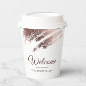 Stylish Bronze Business Event Party Pappbecher (Vorderseite)