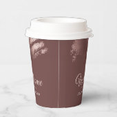 Stylish Bronze Business Event Party Pappbecher (Rechts)