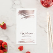 Stylish Bronze Business Event Party Welcome Serviette (Beispiel)