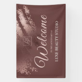 Stylish Bronze Special Event Launch Party Welcome Banner (Vertikal)