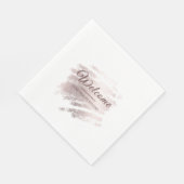 Stylish bronze special event party decor serviette (Ecke)