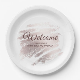 Stylish bronze special event party welcome pappteller