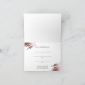 Stylish Bronze Special Thanks Business Gift Card Dankeskarte (Innenseite)