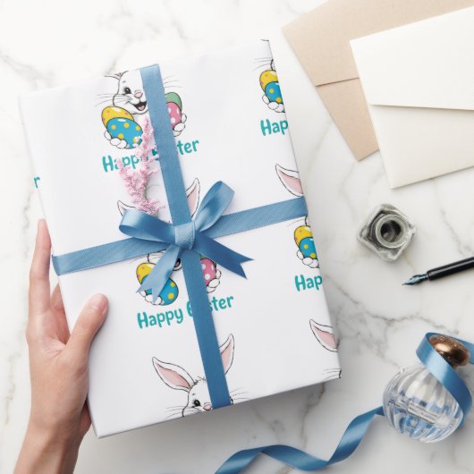 Stylish bunny eggs Gift Happy Easter gift Geschenkpapier (Schenken)