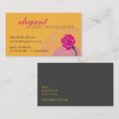 STYLISH BUSINESS CARD Elegante Rose Visitenkarte (Vorne/Hinten)