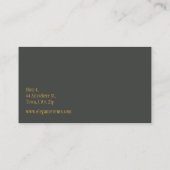 STYLISH BUSINESS CARD Elegante Rose Visitenkarte (Rückseite)