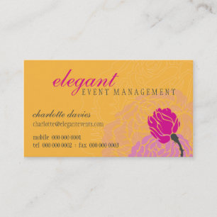 STYLISH BUSINESS CARD Elegante Rose Visitenkarte