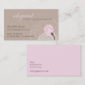 STYLISH BUSINESS CARD Elegante Rose Visitenkarte (Vorne/Hinten)