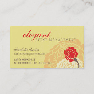 STYLISH BUSINESS CARD Elegante Rose Visitenkarte