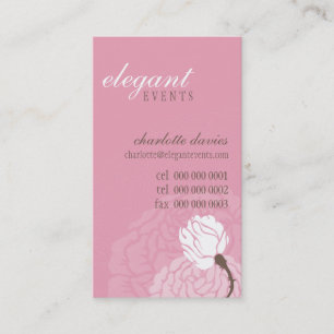 STYLISH BUSINESS CARD Elegante Rose Visitenkarte